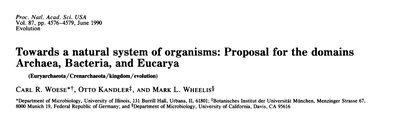 Woese's Proposal for Domains