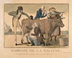 Historical depiction of vaccination