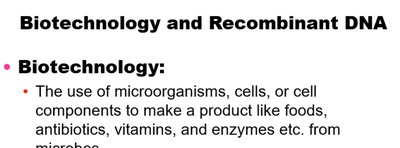 Definition of biotechnology