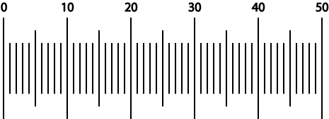 Ocular micrometer scale and stage micrometer scale