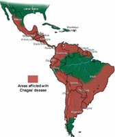 Chagas disease distribution map