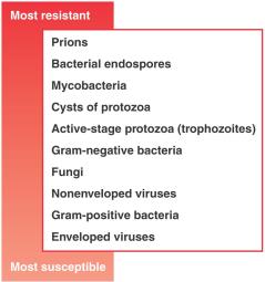 Microbial resistance chart