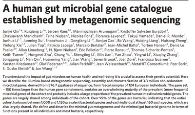 Metagenomic study of the human gut microbiome