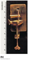 Replica of Anton van Leeuwenhoek's microscope