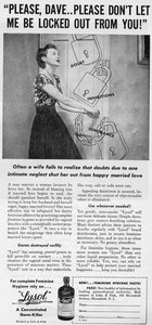 Historical advertisement for Lysol disinfectant