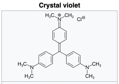 Crystal violet chemical structure