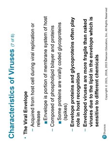 Enveloped virion structure