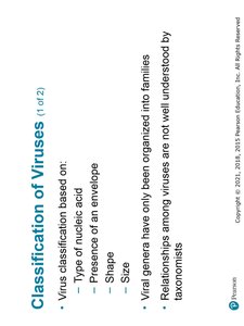 Families of human RNA viruses (part 1)