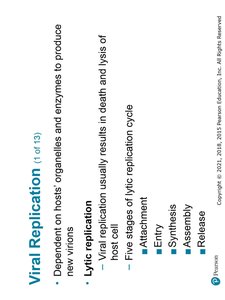 Pattern of virion abundance in lytic cycle