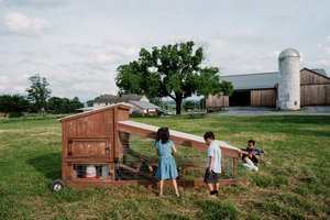 Infant exposed to environmental microbes