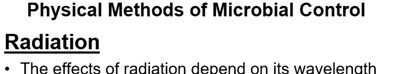Physical Methods of Microbial Control - Radiation