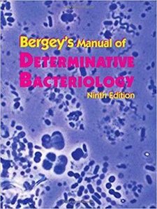 Bergey's Manual of Determinative Bacteriology cover