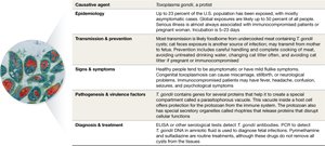 Toxoplasma gondii and disease snapshot