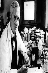 Alexander Fleming in his laboratory