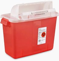 Sharps disposal container