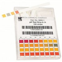 pH test strips for measuring pH
