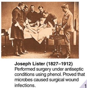 Joseph Lister performing antiseptic surgery