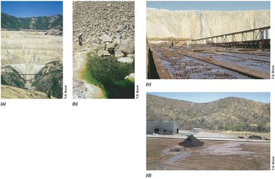 Leaching dump and copper recovery process