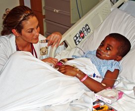 Patient hospitalized with malaria (endemic example)