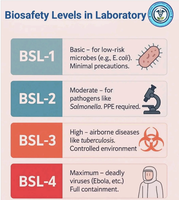Biosafety levels in laboratory