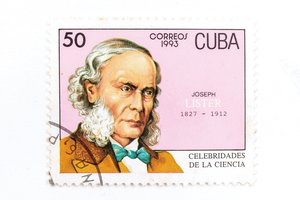 Stamp commemorating Joseph Lister