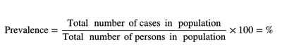 Prevalence formula