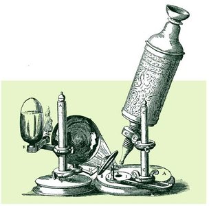 Early microscope illustration