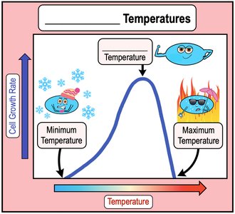 Cardinal temperatures for microbial growth