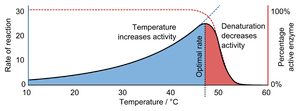 Temperature ranges for microbial growth