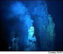 Deep sea hydrothermal vent (barophile environment)
