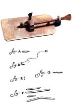 Early microscope and Leeuwenhoek's drawings