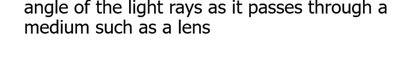 Refraction explanation