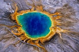 Microbial mats in a hot spring, an example of an extreme environment
