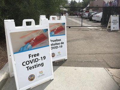 COVID-19 testing site as an example of human reservoir and disease surveillance