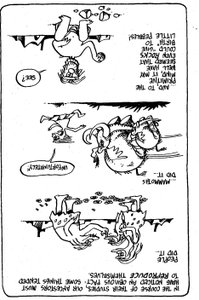 Cartoon about ancient biologists