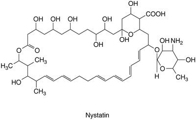 Structure of the antifungal drug Nystatin