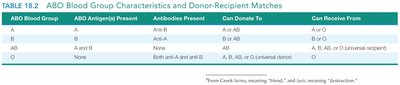 Diagram of transfusion reaction and hemolysis