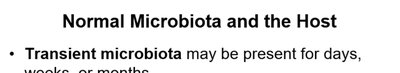 Normal Microbiota and the Host definitions