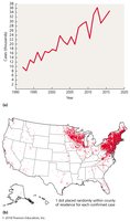 Occurrence of Lyme disease in the United States