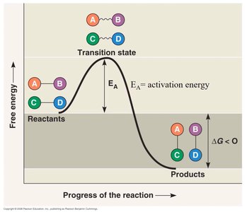 Activation energy diagram