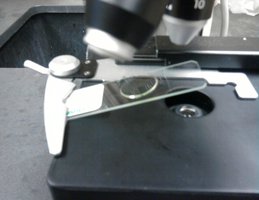 Incorrect slide placement under stage clip