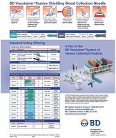 Passive shielding blood collection needle