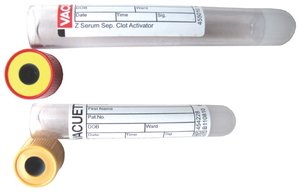 Serum separation tubes with polymer gel