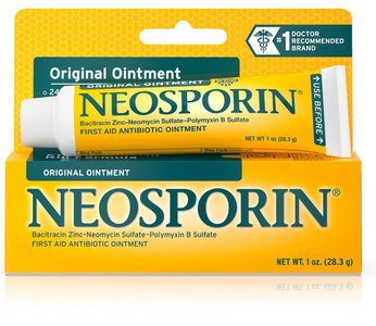 Neosporin antibiotic ointment containing multiple antimicrobials