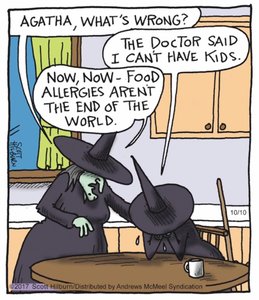 Cartoon about food allergies