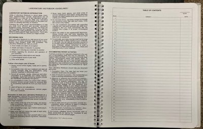 Notebook example: efficient use of space