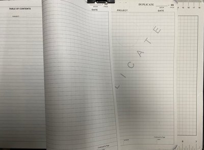 Notebook example: correct use