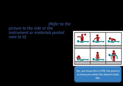Example station question setup