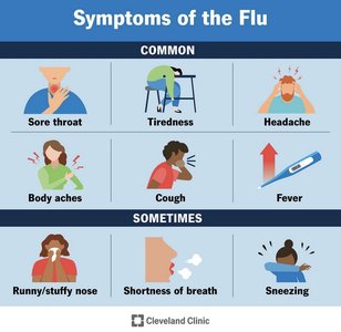 Symptoms of the flu