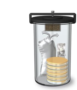 Anaerobic jar for cultivating bacteria